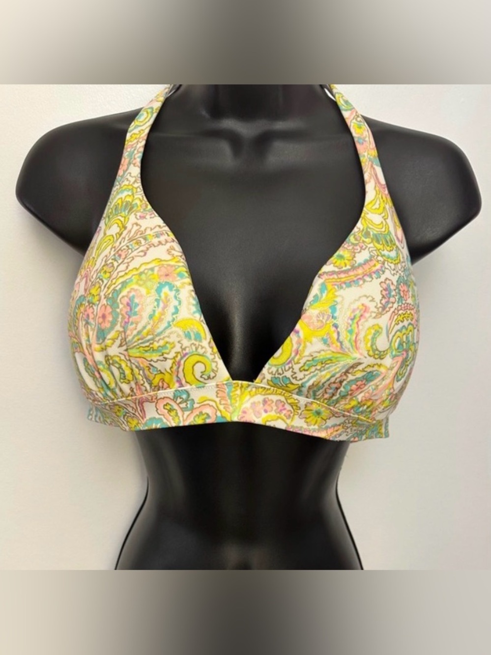 Victoria’s Secret | Large Paisley Print Padded Pushup Bikini Top